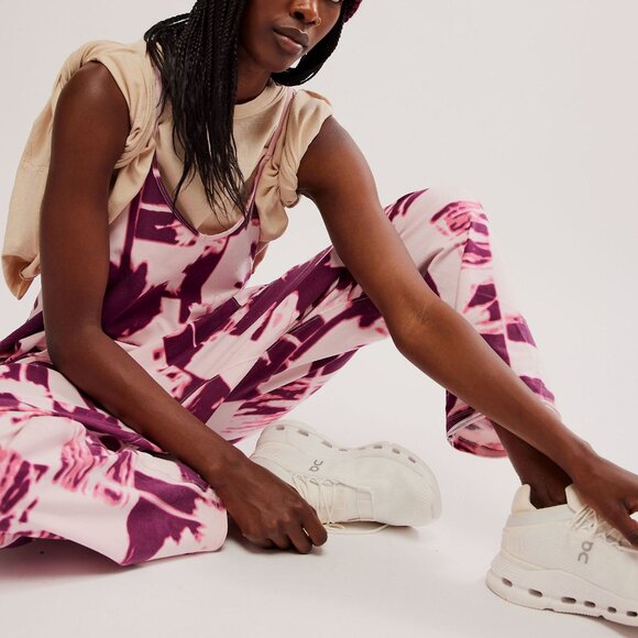 FP MOVEMENT Hot Shot Printed Onesie / Palm Beach Pink Combo - Picture 4 of 9